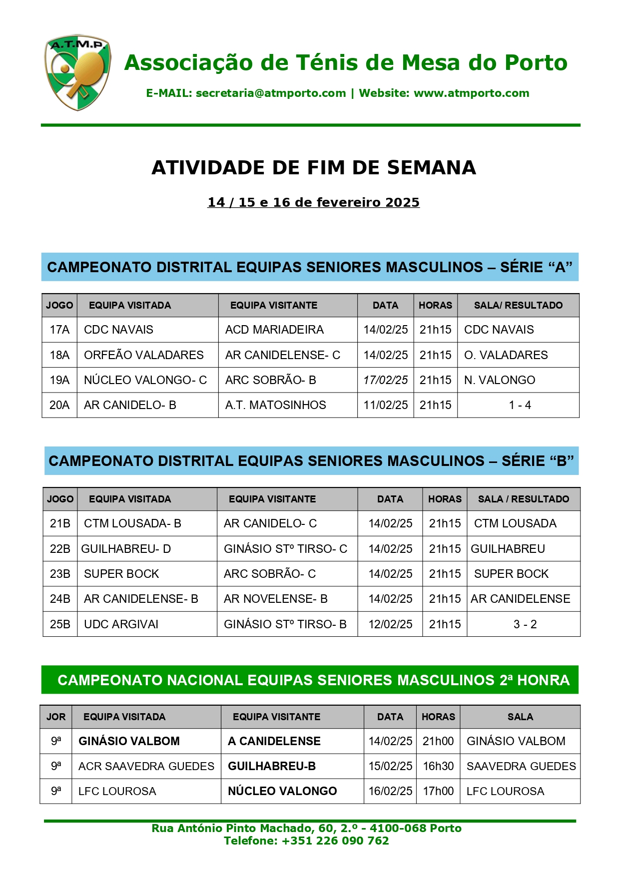 18 Atividade de fim de semana ATMP 14 15 16 fevereiro 2025 page 0001
