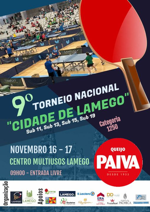Cartaz Torneio Lamego 16 17 nov. 2024