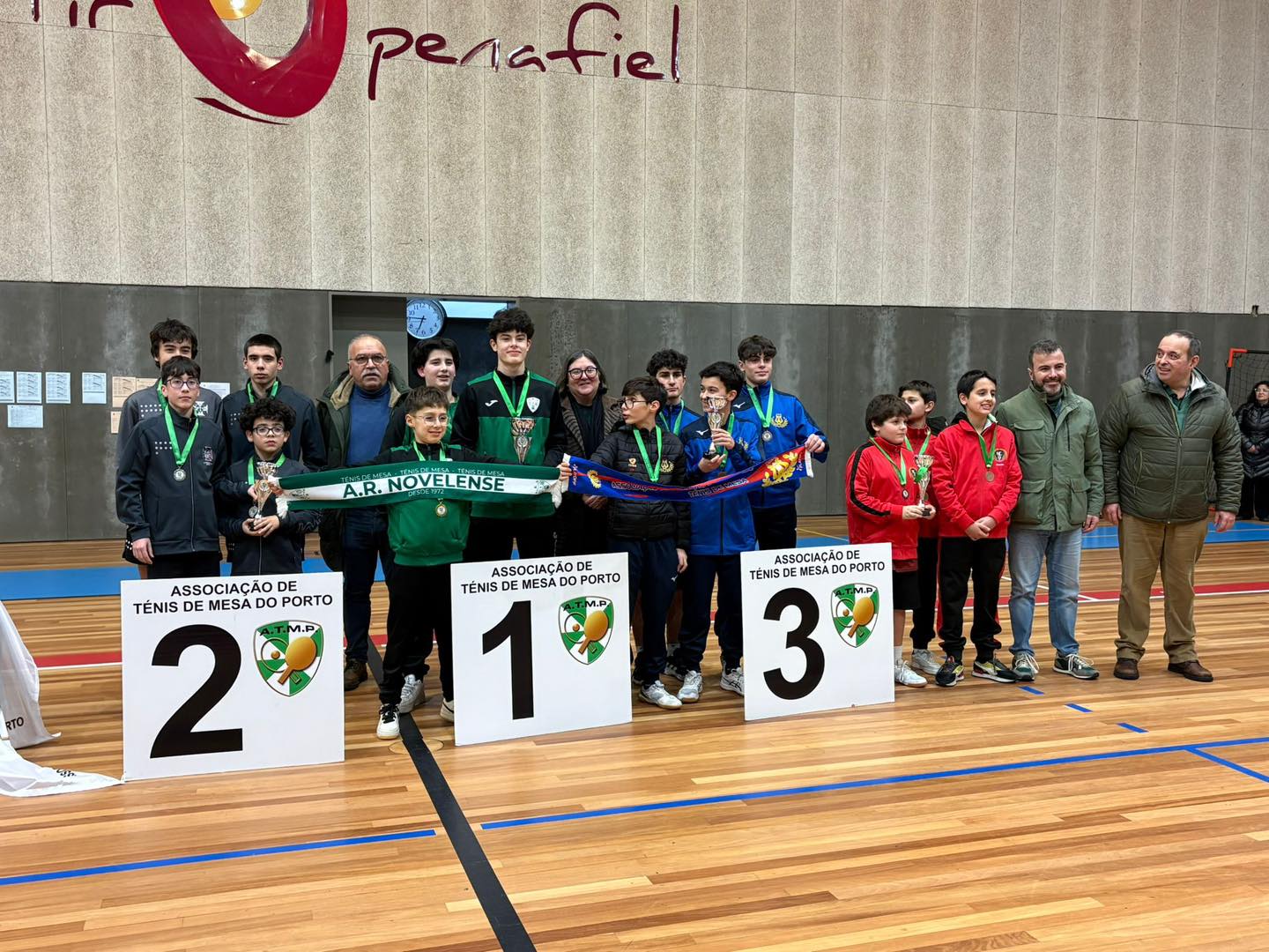 Equipas Sub17 masc Podium 7 02 26 Novelas