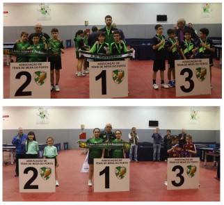 Pódio Sub11 masc fem