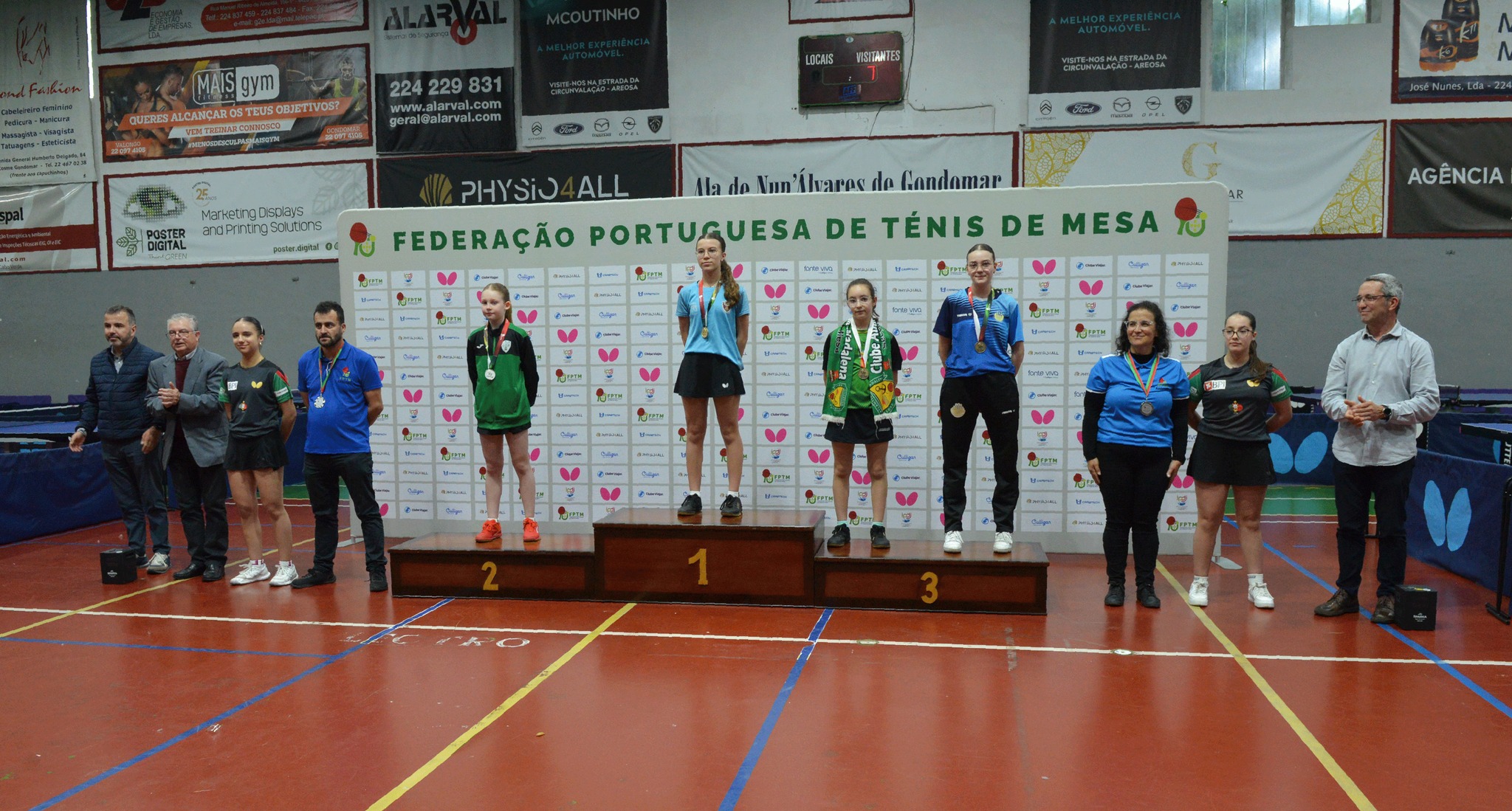 Pódio Sub 13 fem