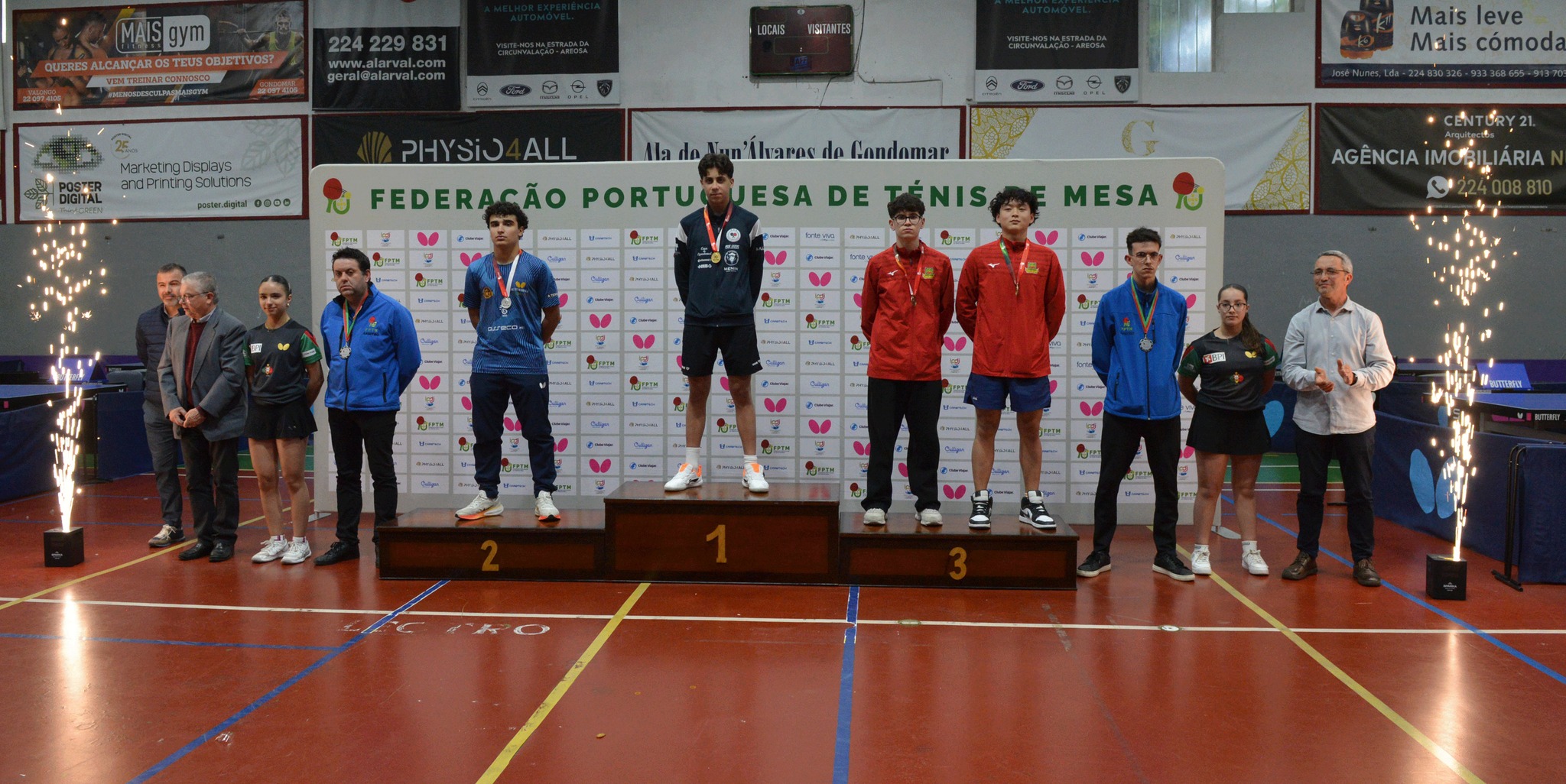 Pódio Sub 17 masc