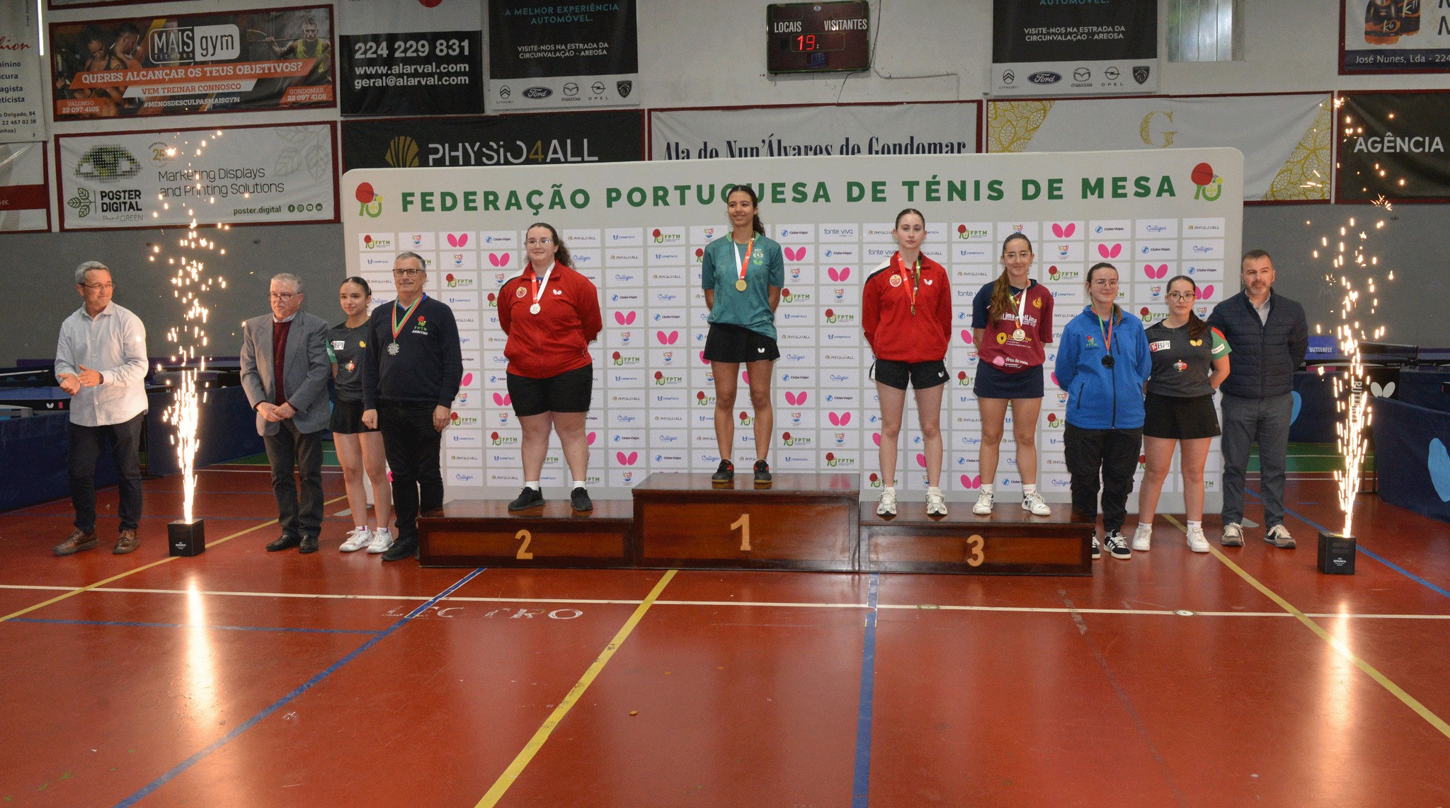 Pódio Sub 21 fem