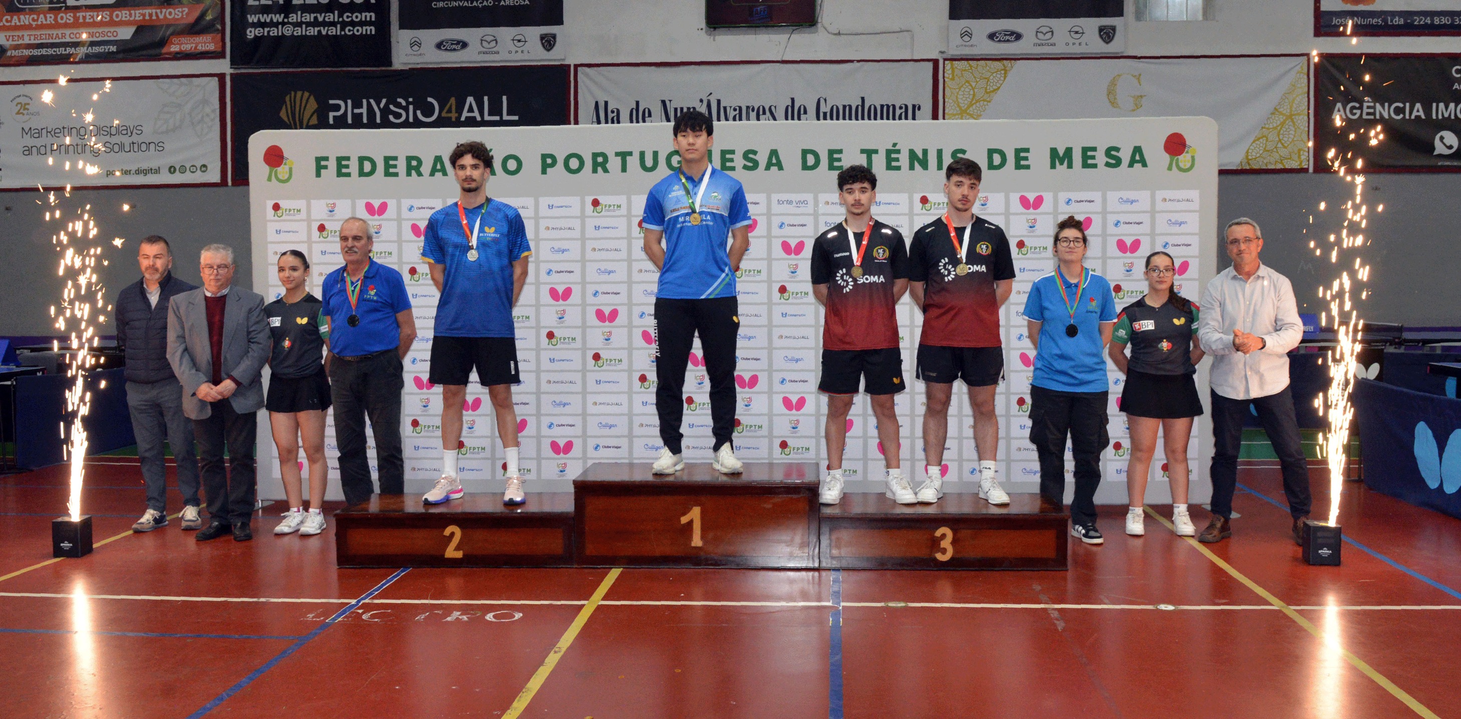 Pódio Sub 21 masc
