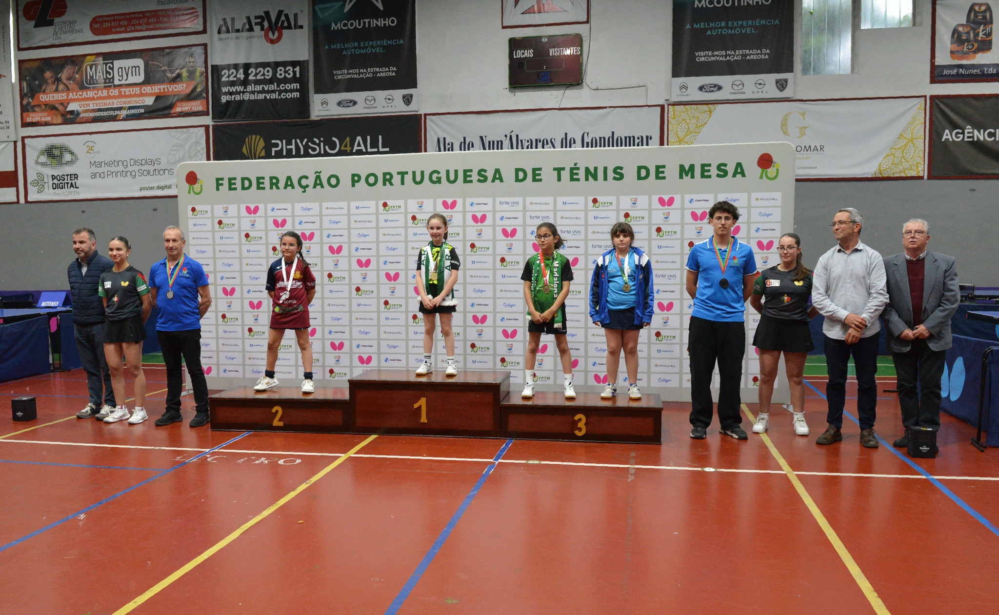 Pódio Sub 9 fem