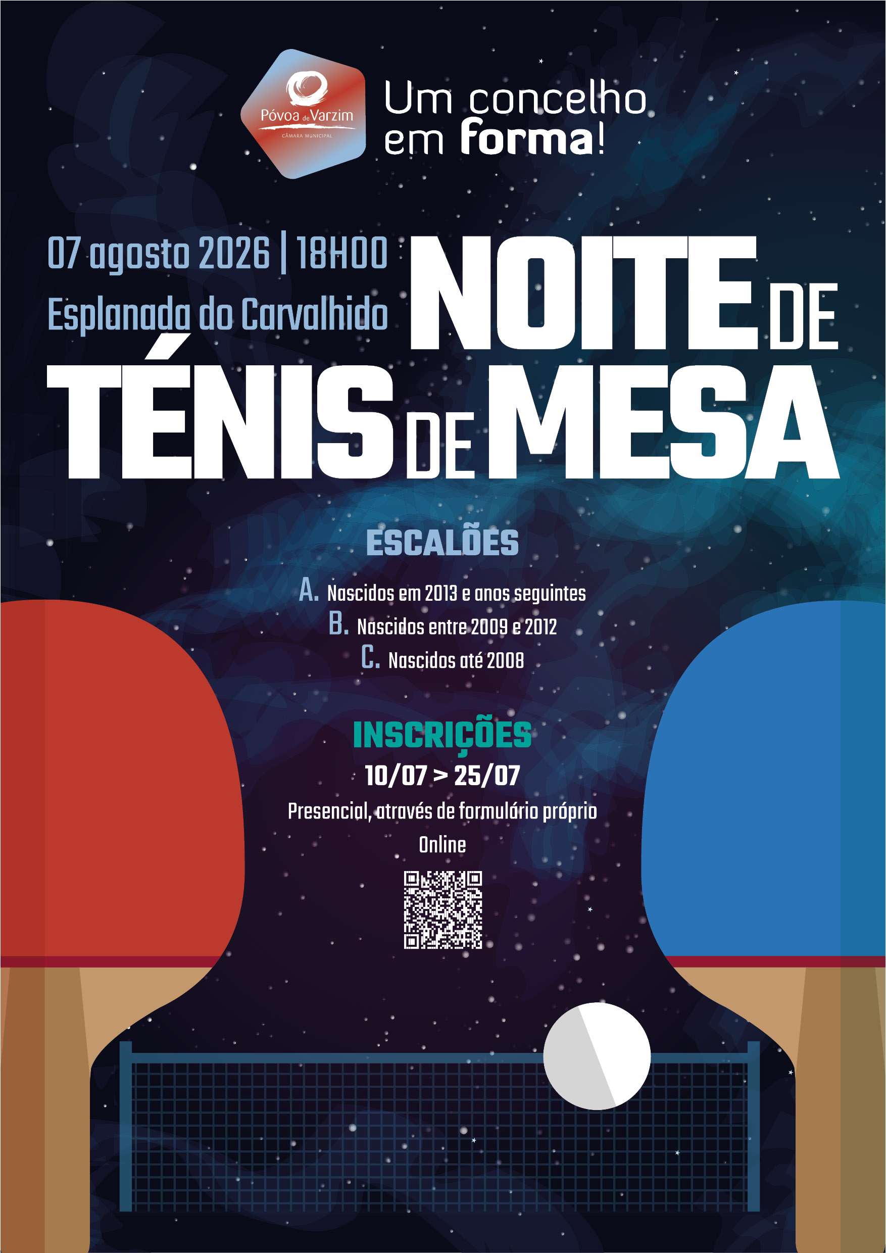 Noite de Ténis de Mesa 2026