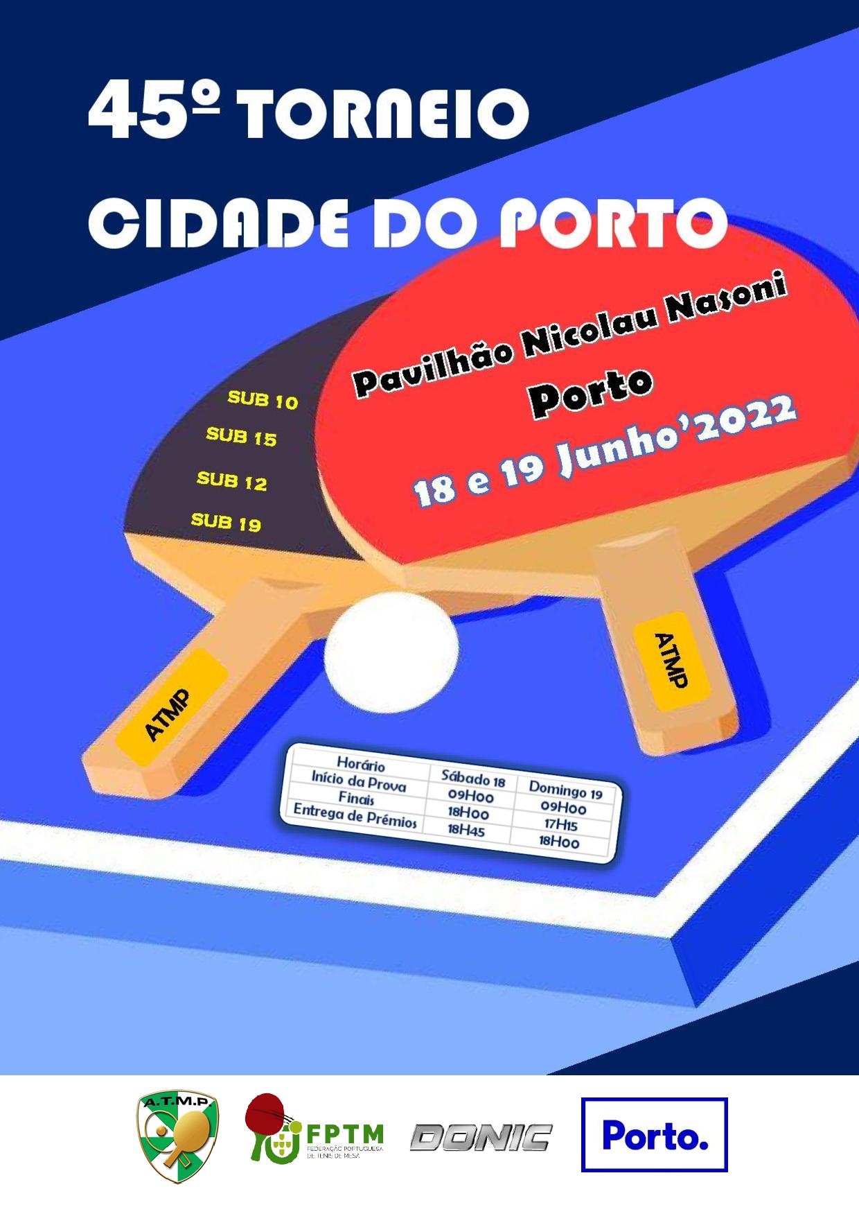 45º Torneio Cidade do Porto CARTAZ 1