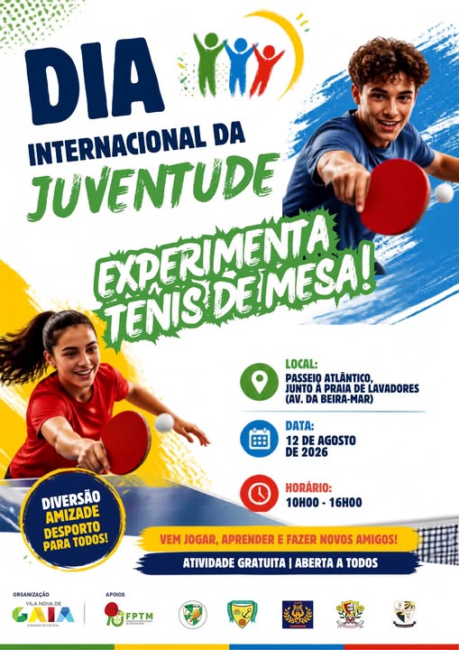 Dia Internacional Juventude -  12 de agosto 2026
