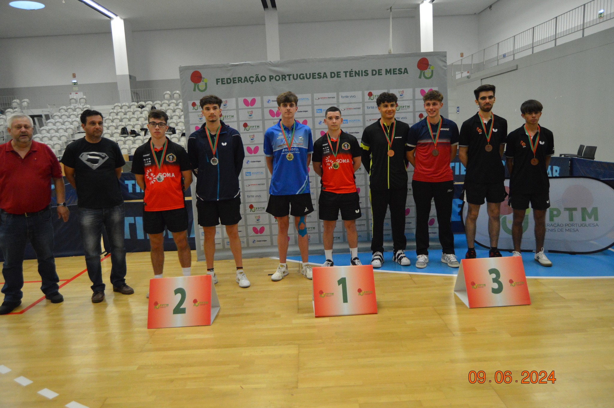 Pares Masc Sub19 9 junho 2024 Lamego Pódio